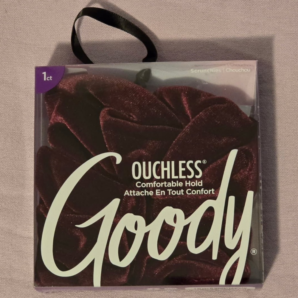 Goody Ouchless Burgundy Hair Scrunchie